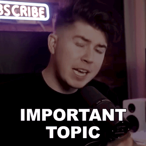 Youtuber Important Topic Today GIF