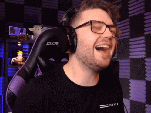 Youtuber Jawoodle Lmao While Streaming GIF