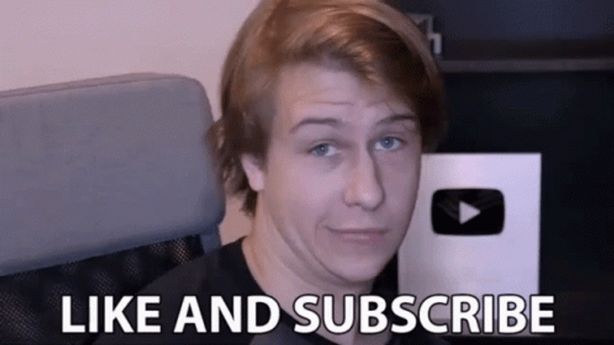 Youtuber Like And Subscribe GIF