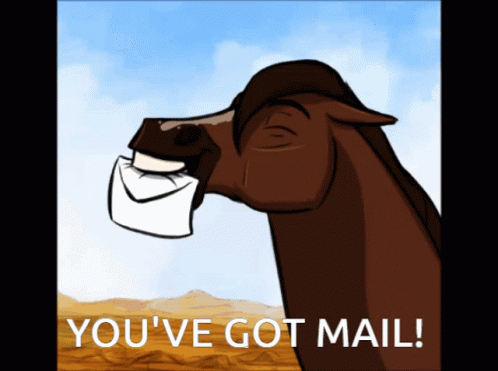Youve Got Mail Horse Delivering GIF