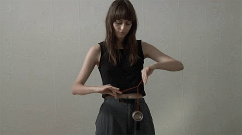 Faye Webster Showing Yoyo Skills GIF