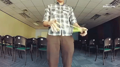 Man Showing Awesome Yoyo Exhibition GIF