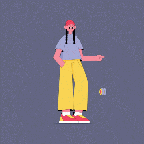 Yoyo Playing Mobile Graphics Design GIF