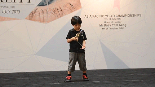 Incredible Yoyo Skills By Kid GIF
