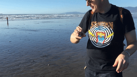Yoyo Tricks By The Seaside GIF