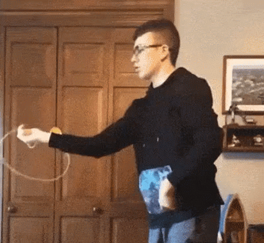 Yoyo Tricks Mishap Hitting Face GIF
