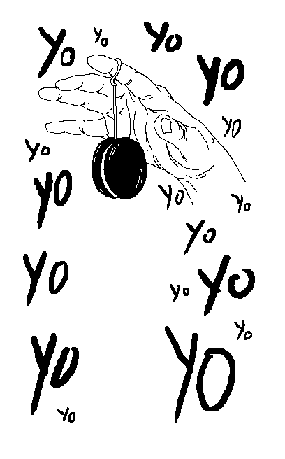 Yoyo Up And Down Moving Sketch GIF