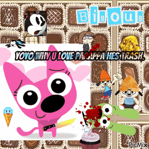 Yoyo Why U Love Parappa Hes Trash Poster GIF