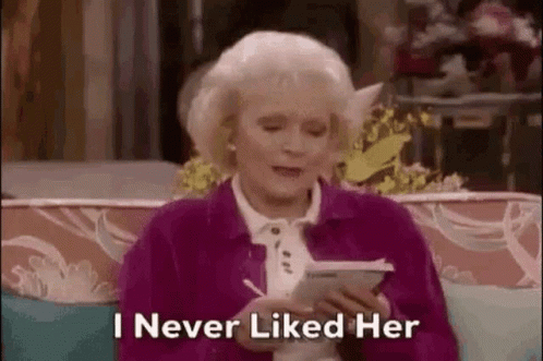 Betty White Rose Nylund Never Liked Her GIF