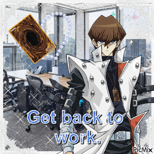 Yu-Gi-Oh Character Get Back To Work