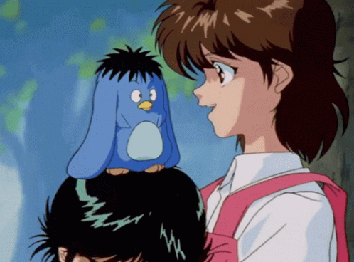 Keiko Kissed Puyu Yu Hakusho GIF
