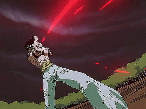 Yu Yu Hakusho Yusuke Firing GIF