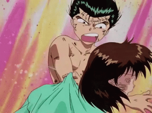 Yuzuke Slapping Yu Yu Hakusho GIF