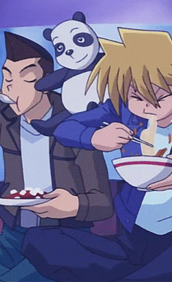 Yugioh Characters Eating Ramen GIF