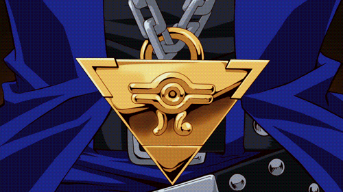 Yugioh Pyramid Necklace Transformation GIF