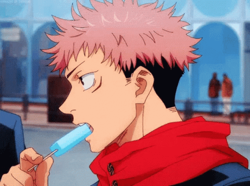 Yuji Eating Lollipop GIF