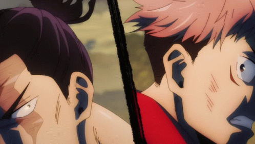 Yuji Itadori And Aoi Todo Avoid This Cringe GIF