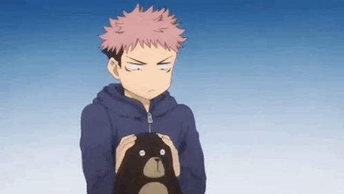 Yuji Itadori And Tsukamoto Bear GIF