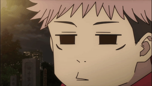 Yuji Itadori Blinking Eyes GIF