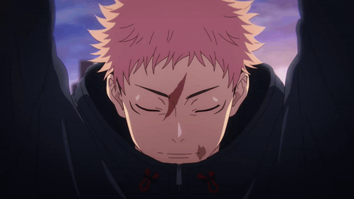 Yuji Itadori Eyes Close GIF
