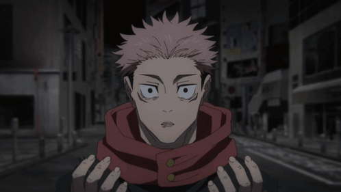 Yuji Itadori Hands Are Shaking GIF