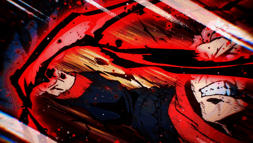 Yuji Itadori Powerful Attack GIF