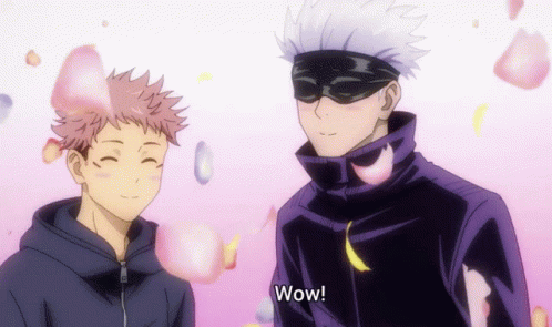 Yuji Itadori Wow Flowers GIF
