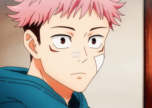 Yuji Laughing Hard While Having Some Wound GIF