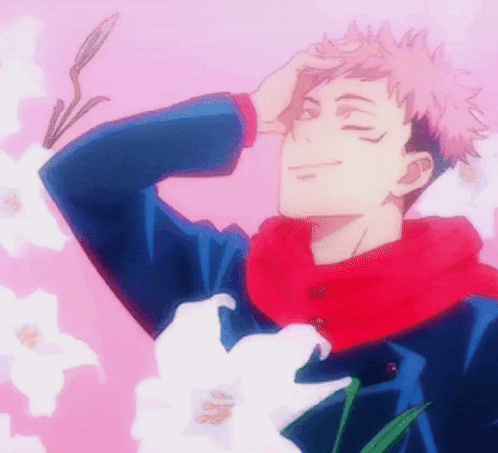 Yuji Touching His Head GIF