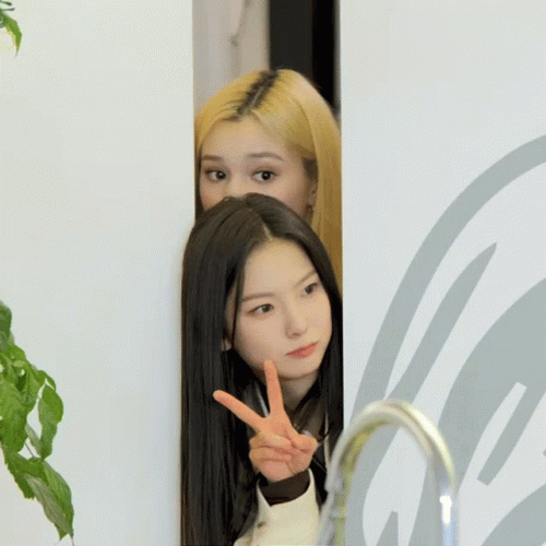Yujin Hide With Door GIF