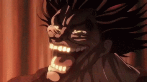 Yujiro Hanma Devil Laugh Baki The Grappler GIF
