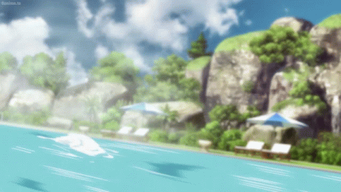 Yujiro Hanma Leaping Out Of Water GIF