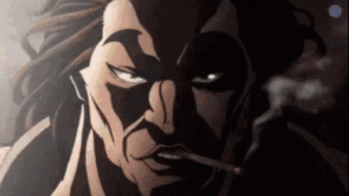 Yujiro Hanma Outstretched Legs Baki The Grappler GIF