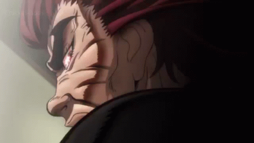 Yujiro Hanma Puckered Facial Reaction GIF