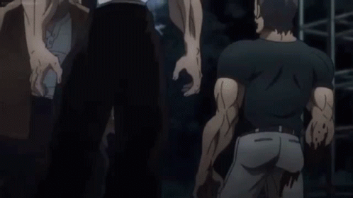 Yujiro Hanma Showing Massive Stance GIF