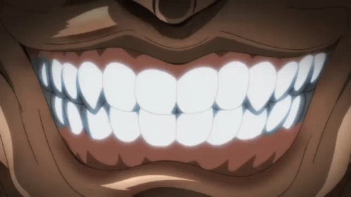 Yujiro Hanma Sinister Smile Zoom Out GIF