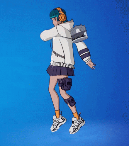 Yuki Fortnite Dancing Ickey Shuffle GIF