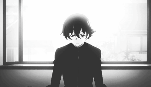 Yukiteru Amano Sad Anime Boy GIF