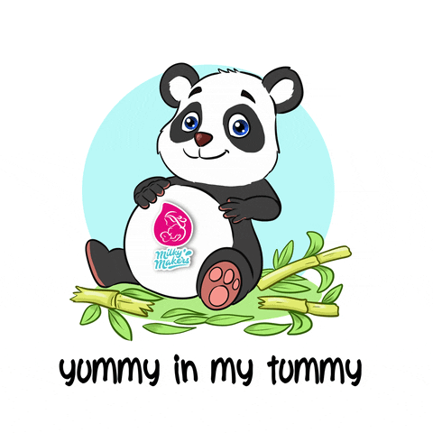 Yum Cartoon Panda Yummy In Tummy GIF