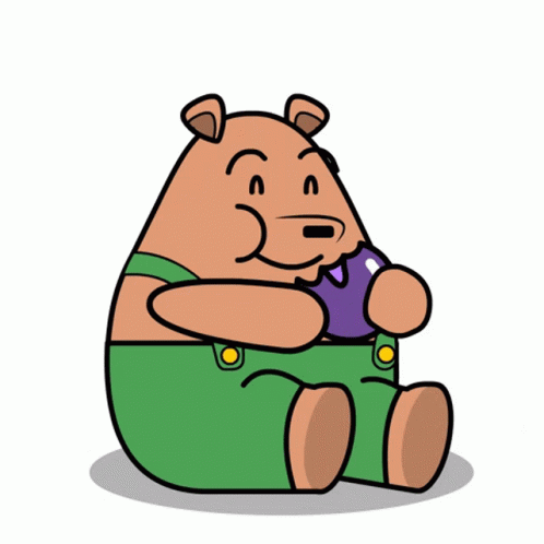 Yum Pants Bear Enjoying Food GIF