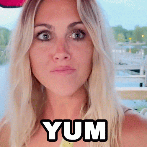 Yum Pretty Amber Chewing GIF