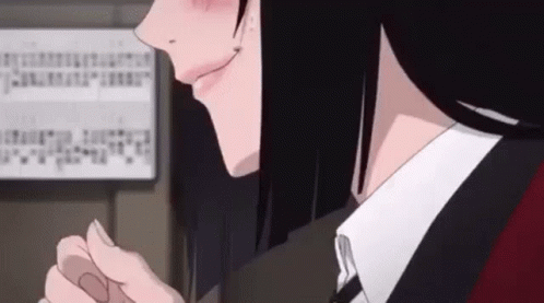 Yumeko Jabami Biting Her Thumb GIF