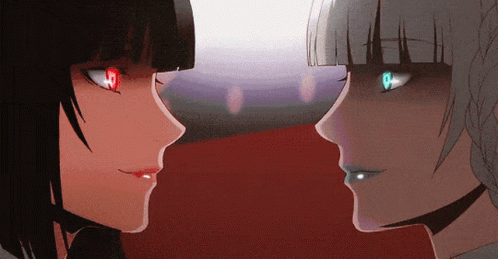 Yumeko & Kirari Looking GIF