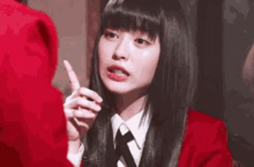 Yumeko No Hand Gesture GIF