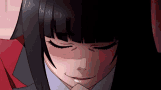Yumeko Playing Poker Chips GIF