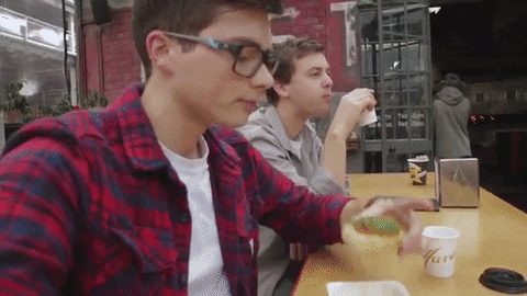 Yummy Avocado Toast Bite GIF