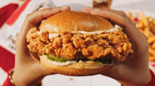 Yummy Burger Fried Chicken GIF