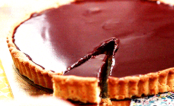 Yummy Chocolate Tart Slice GIF
