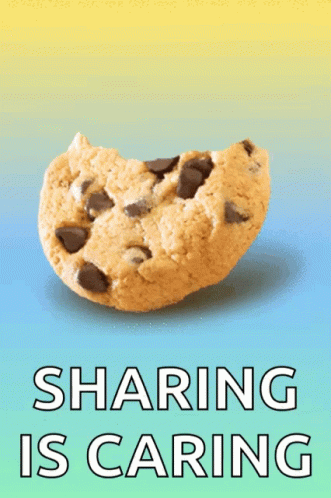 Yummy Cookie Sharing Is Caring GIF