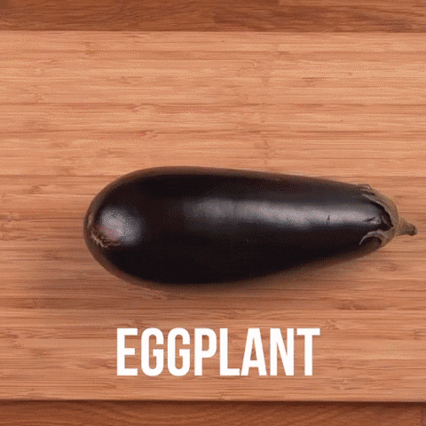 Yummy Eggplant Pizza Cooking GIF